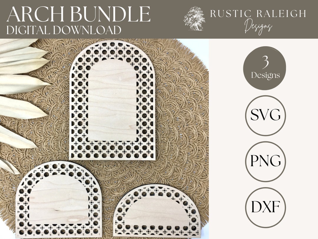 Rattan Arch Bundle Svg, Cane Weave Svg, Boho Frame, Rattan Laser Svg ...