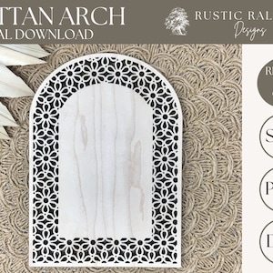 Daisy Rattan Arch svg, Cane Weave, Boho Laser Frame, Flower Template,Cane laser file, Glowforge cut svg file, Laser cut file, Commercial Use