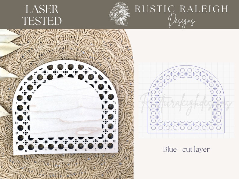 Rattan Arch Svg, Cane Weave Svg, Boho Laser Frame, Rattan Laser Svg ...