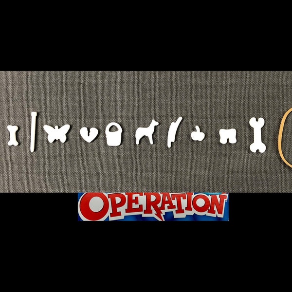 Operation Game Replacement Pieces & Parts Complete Set of 12 Ailments