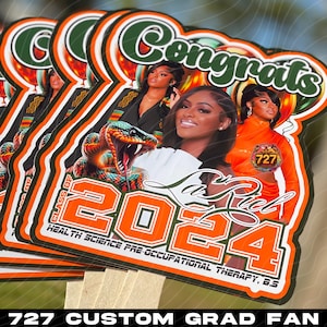 Abanico de graduación 2025 / Abanico de foto de cabeza grande de graduación personalizado / Abanico personalizado / Abanico personalizado / Abanico de graduación / Talla de graduación / Graduado de secundaria