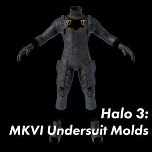 Kit de arquivos 3D para moldes de trajes do Halo 3: Master Chief
