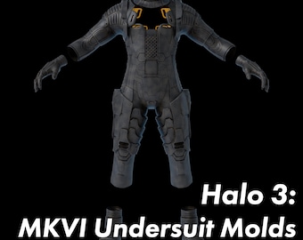 Halo 3: Master Chief Undersuit Molds 3D File Kit