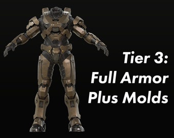 Halo Infinite Multiplayer MKVII Armor 3D File Kit   Tier: 3