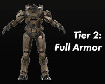 Halo Infinite Multiplayer MKVII Armor 3D File Kit  Tier: 2