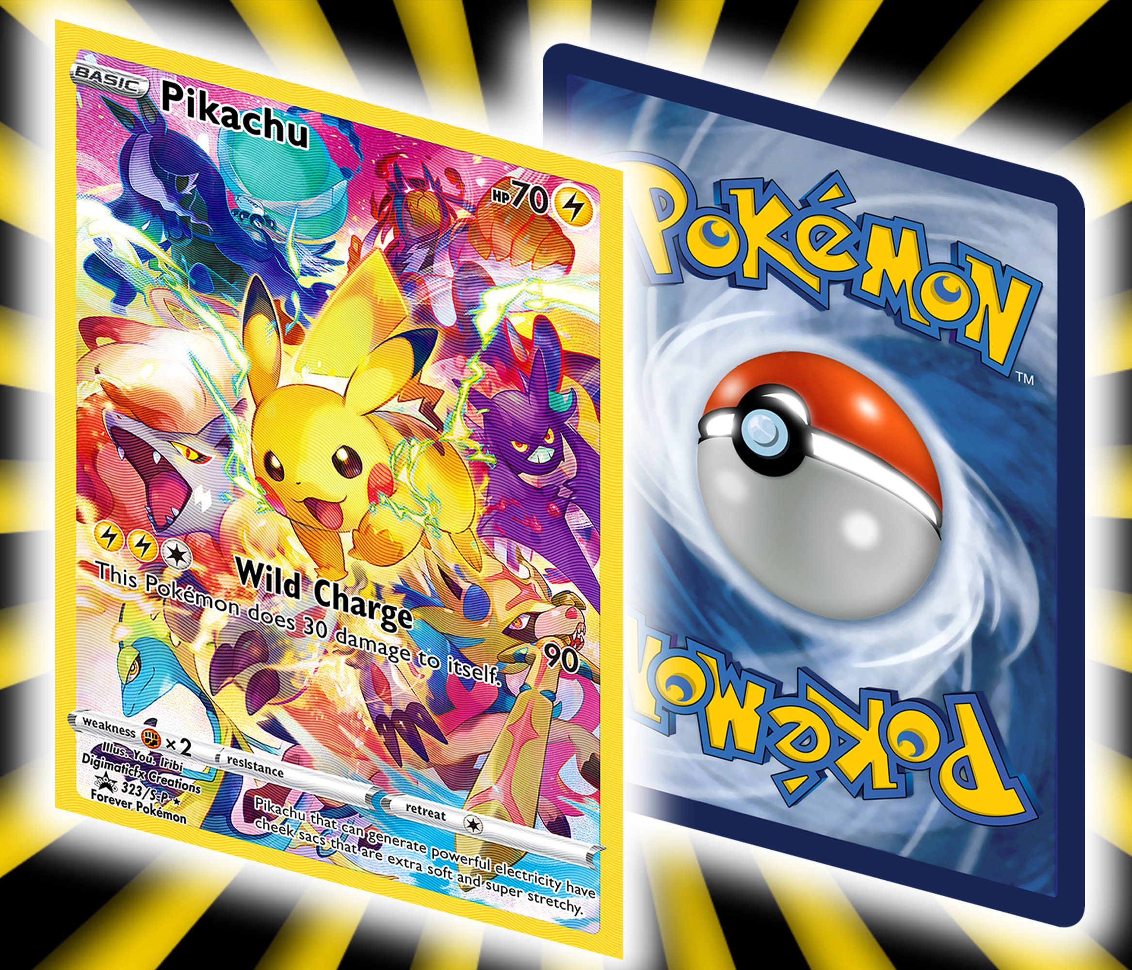 Custom Precious Collector Box Pikachu Promo Card Fully Etsy