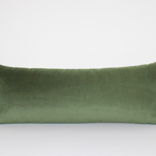 Green Lumbar Pillow Etsy