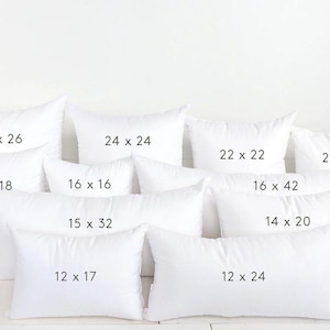 Pillow Inserts Handwoven Pillow Inserts Custom Size Pillow Inserts Very Soft Pillow Inserts All Sizings Pillow Inserts Inserts Pillows image 1