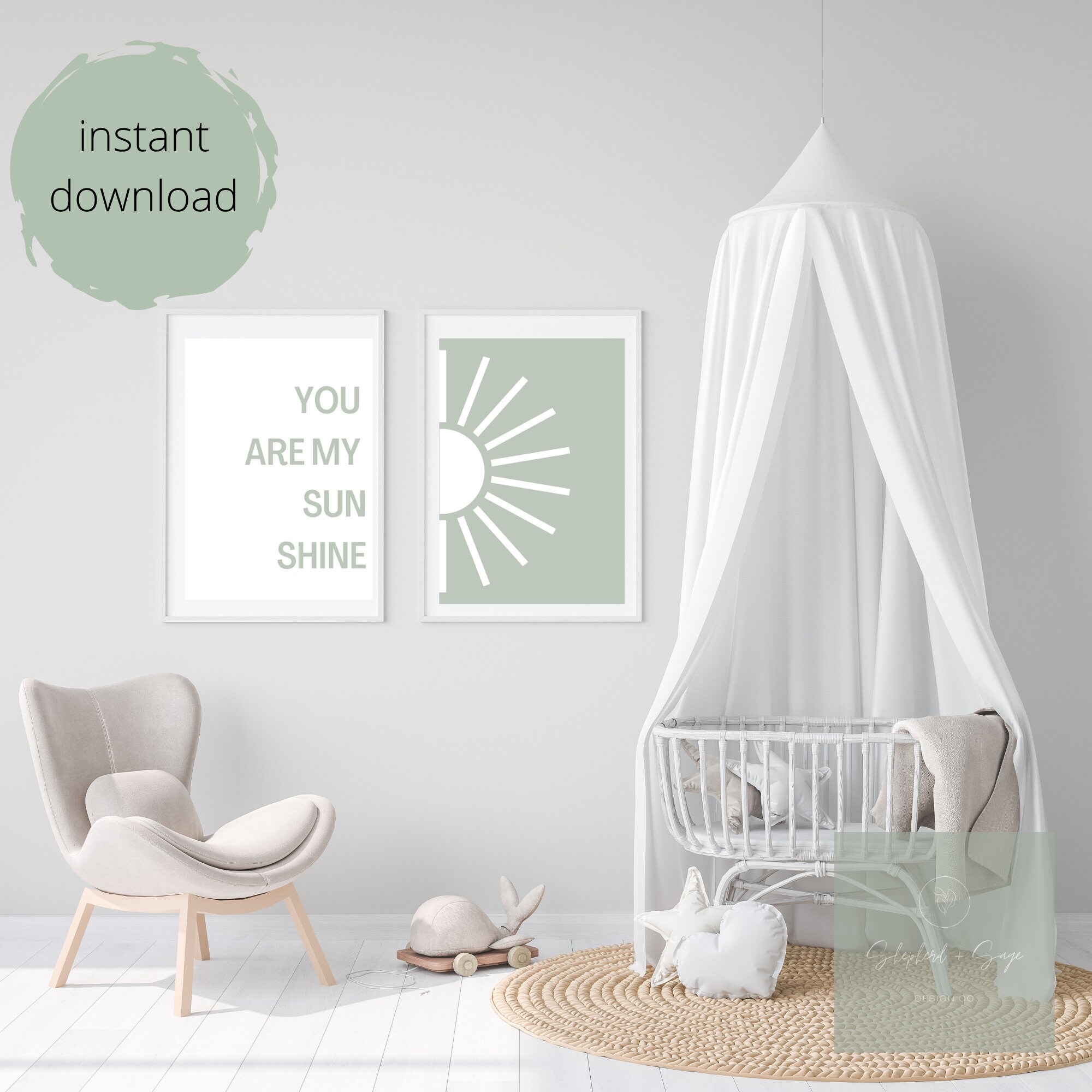 You Are My Sunshine L Nursery Printables L Nursery Decor L Digital ...