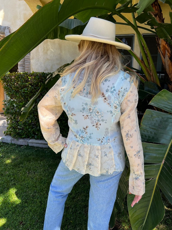 2000s Style Patchwork Blouse - image 2