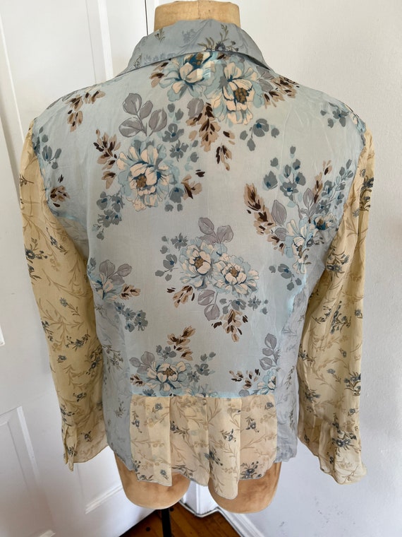 2000s Style Patchwork Blouse - image 4