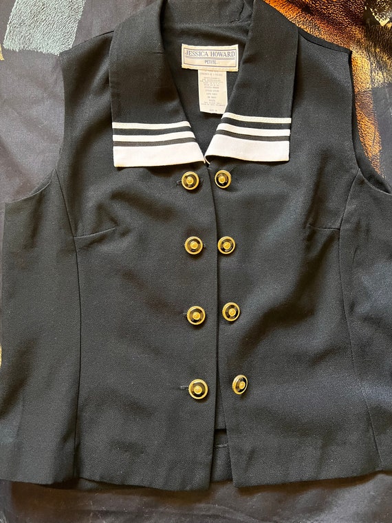 Vintage Sailor Black Vest - image 8