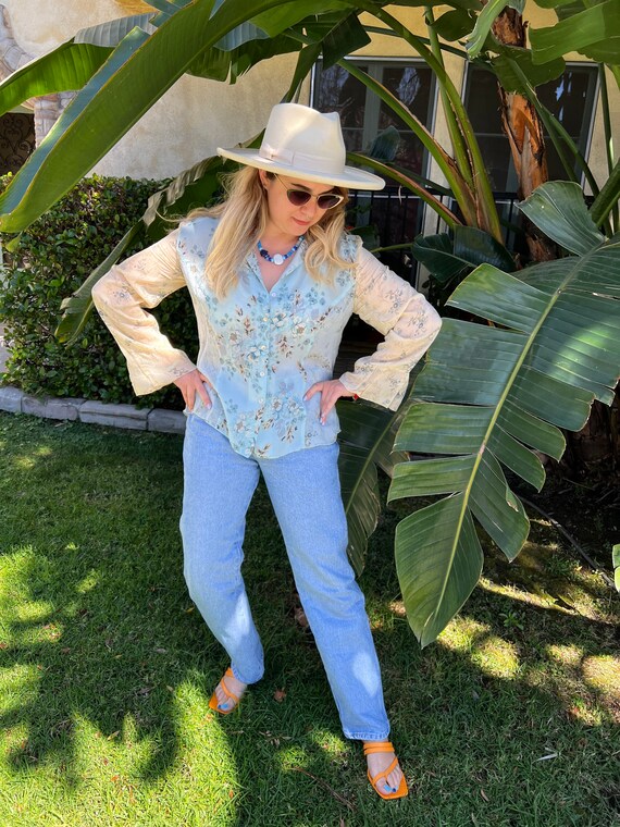 2000s Style Patchwork Blouse - image 5