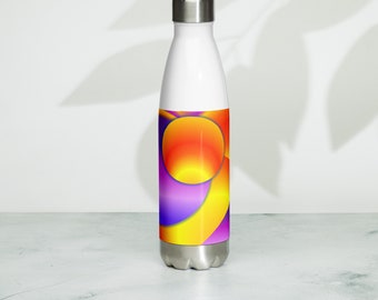 Sun Blast Print Stainless Steel Water Bottle - Leak-Proof Cap - Gym Bottle - Hot and Cold Water Bottle