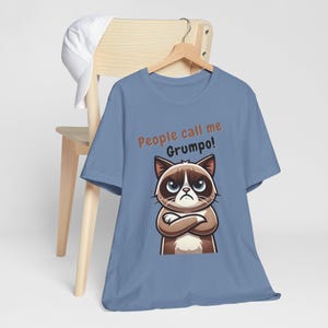 People Call Me Grumpo, Funny T-Shirt – Grumpy Cat Graphic Tee, Sarcastic Unisex Humor Shirt