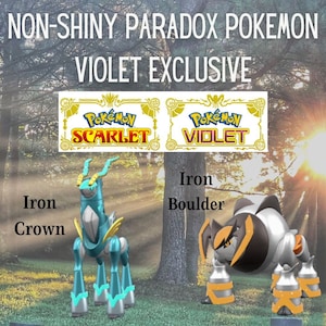 Non-Shiny Paradox Pokemon - Indigo Disk Violet Exclusive