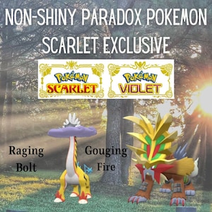 Non-Shiny Paradox Pokemon - Indigo Disk Scarlet Exclusive