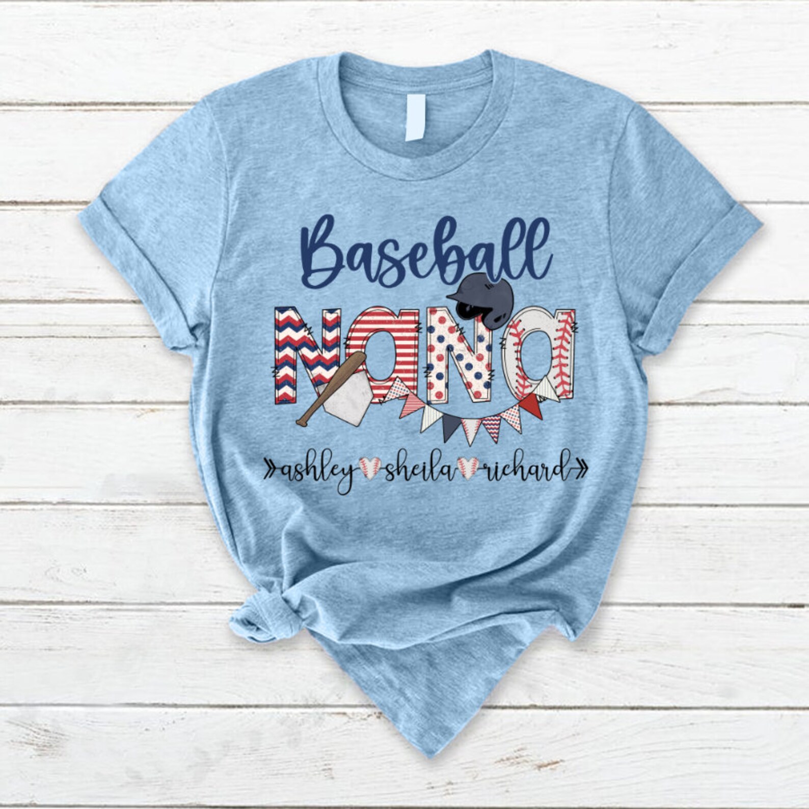 Personalized Baseball Grandma Shirt Baseball Shirt for Nana Etsy