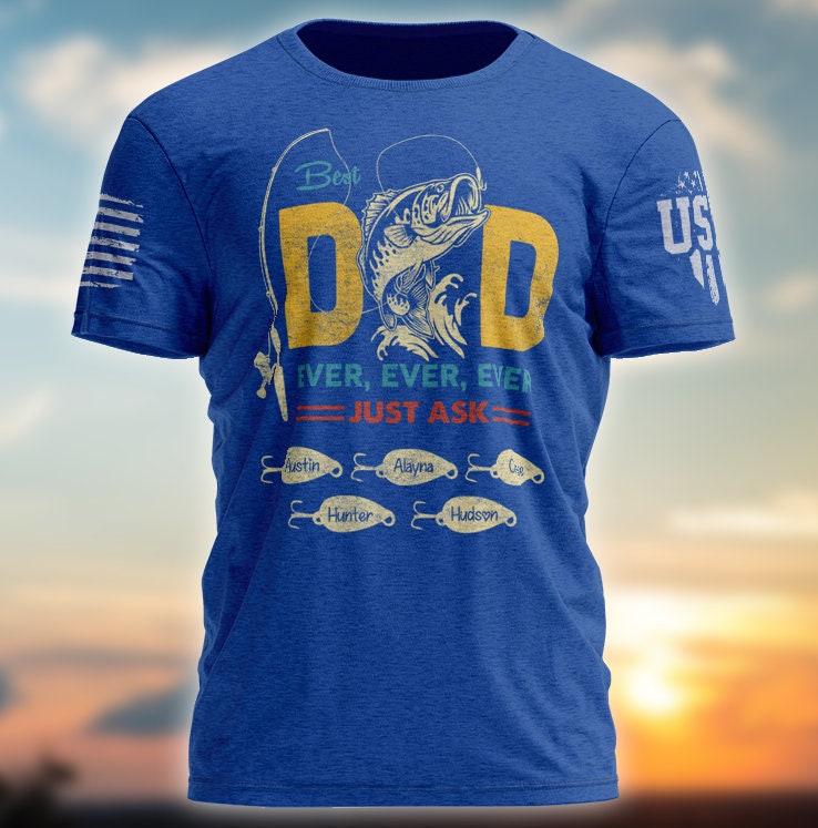 Fishing is My Cardio T Shirt, Funny Fishing Shirt, Personalized Tshirt  Fishing Gift for Fisherman, Fishing Dad Shirt, Father's Day Gift 