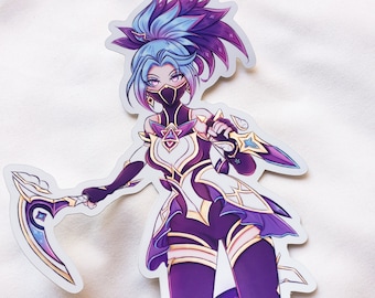 Star Guardian Akali Sticker | League of Legends Sticker | Semi-Metallic Matte Sticker