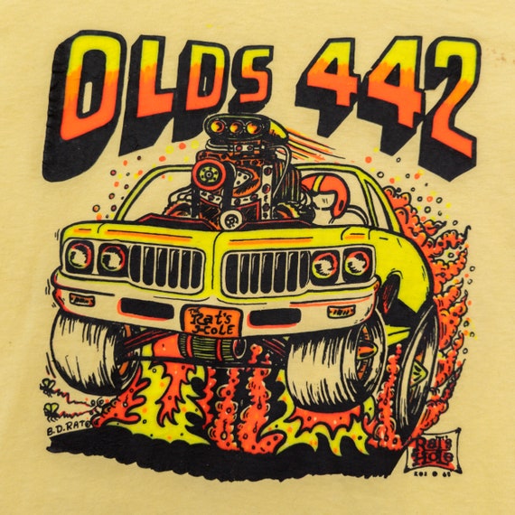 Vintage 1980s Rat's Hole Olds 442 Hot Rod  Rat Fi… - image 2