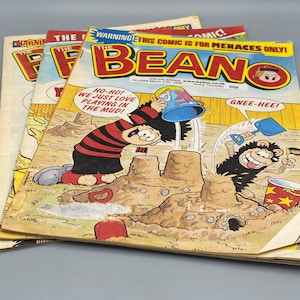 March, May 1st and May 8th 1999 Beano Denise the Menace and Gnasher comic.