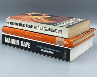A Trio of Books Covering the Genre of Blues and Jazz, Marvin Gaye, Brother Ray and The Blue Revival.