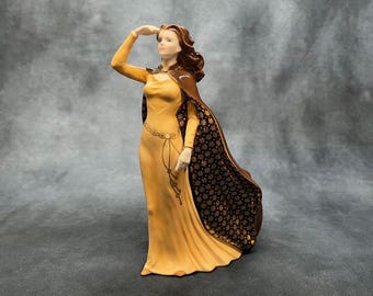 ヴィンテージ ロイヤルウースター磁器製フィギュア：チューリップを