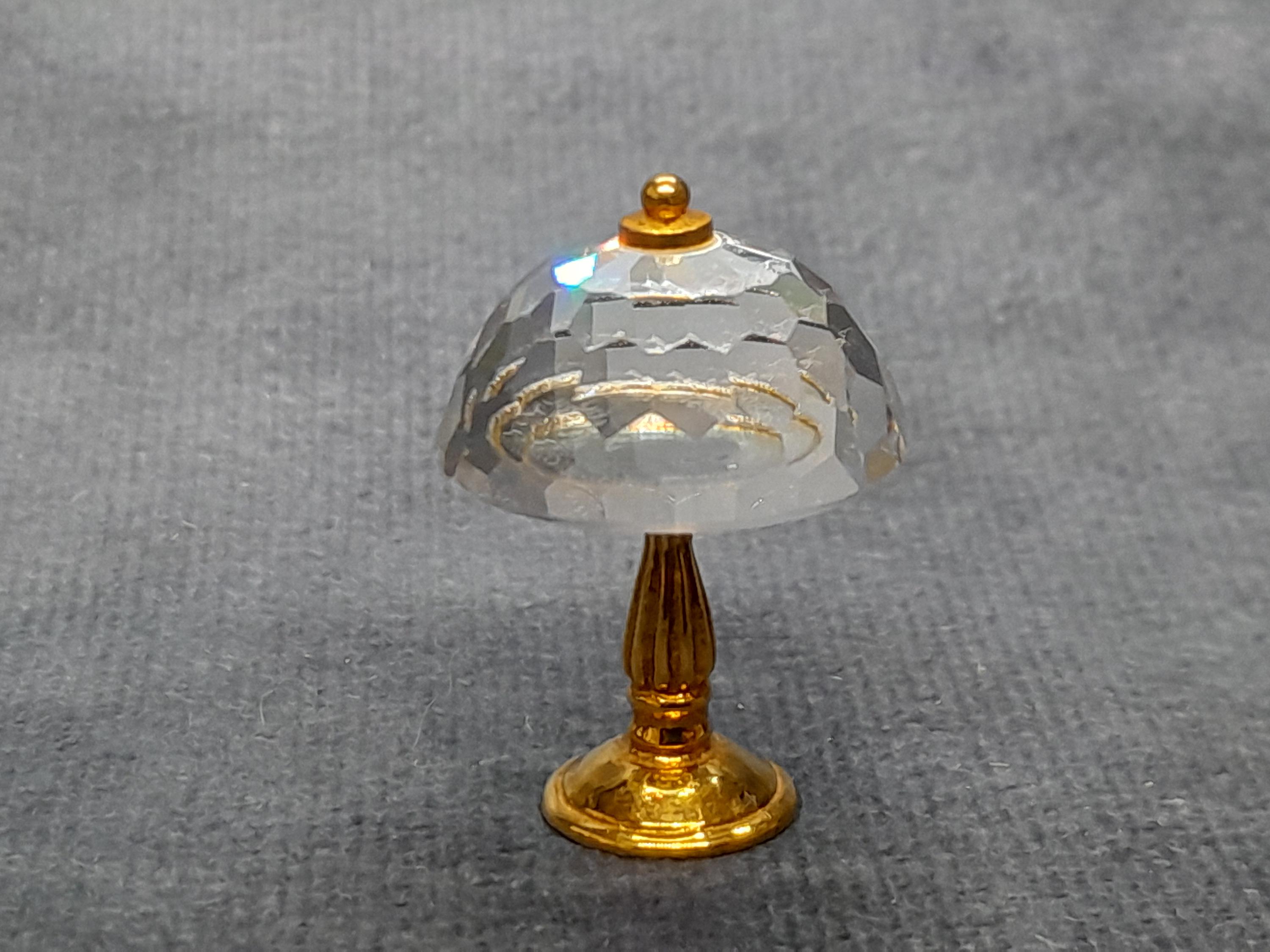 Vintage Swarovski Crystal Table Lamp | Miniature Table Lamp