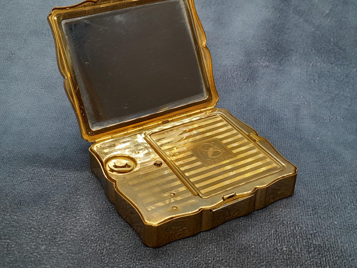 Musical Compact Vintage Rare Stratton Compact | Nadia Nerina Black Swan Musical Compact ...