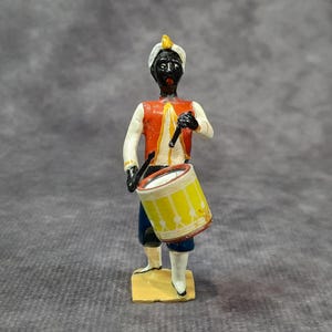 Seltener Sammler eines West India Indianer, Spielzeugsoldat, der Trommel spielt Figur von Britains, c1945