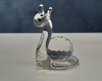 Miniaturowe szklane zwierzątko, szklany ślimak - 5,2 cm