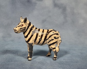 Vintage Metal Wild / Zoo Tier, Zebra
