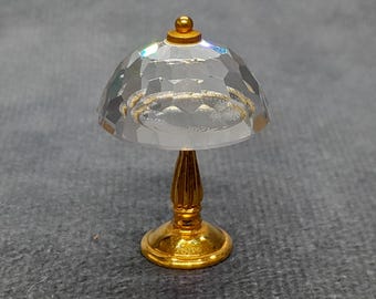 Vintage Swarovski Kristall Tischlampe | Miniatur Tischlampe | Bergkristall Miniatur | Vintage Kristall Lampe