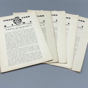 1941 年、タバコ カード ニュース ブックレット 5 冊