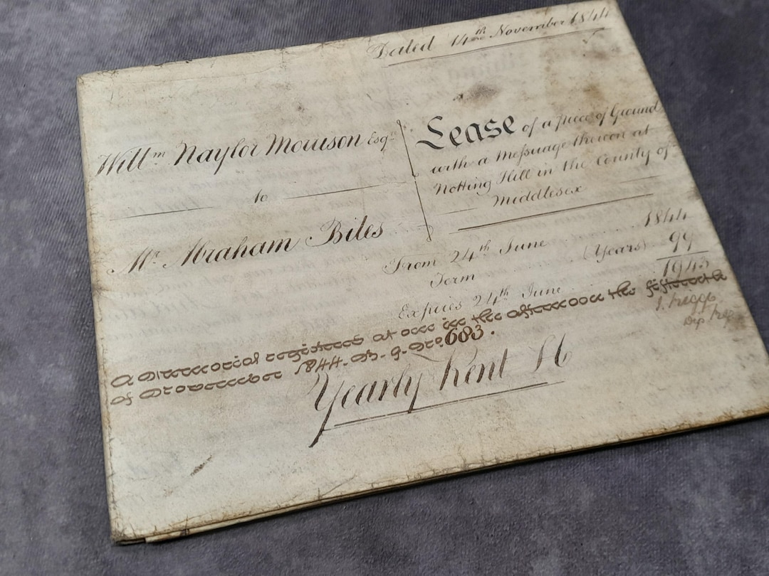 Victorian Contract Writing Examples Victorian Indenture, Antique Beautifully Hand Written Contract on ...