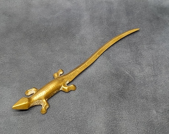 Lézard vintage en laiton massif | Kaufen auf