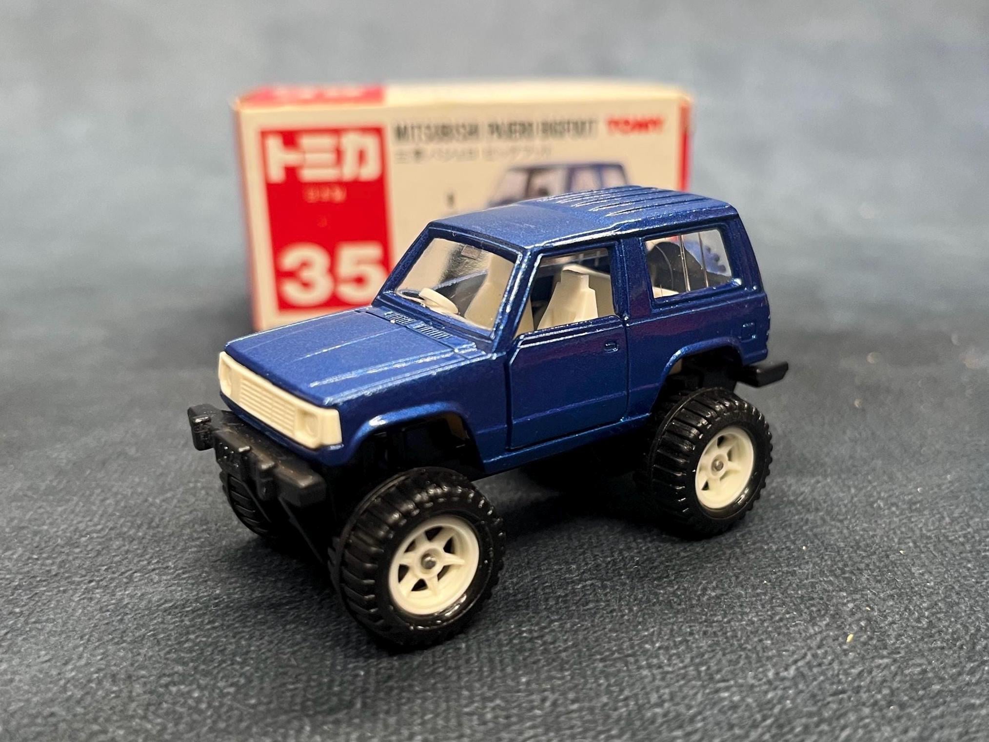 三菱パジェロ ビッグフット（青） - 日本製トミカ35、ヴィンテージ