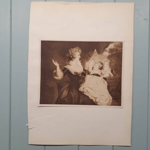 Antique Print, &#39;The Duchess of Devonshire and Her Son&#39; by Sir Joshua Reynolds.  Printed 1901