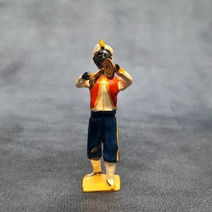 Seltene West India Indianer Spielzeug Musiker Figur von Britains, c1945