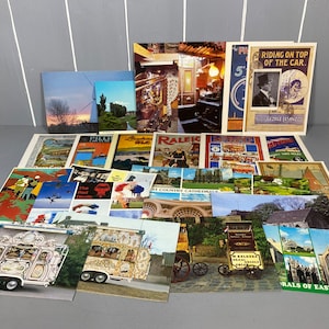 50 cartoline vintage assortite, collezione di vecchie cartoline