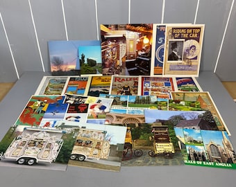 50 Assorted Vintage Postcards, Old Postard Collection