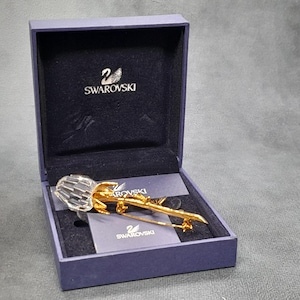 Vintage Swarovski Crystal Rose Brooch | Rose | Crystal Brooch, Swarovski