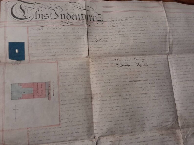 Victorian Contract Writing Examples Victorian Indenture, Antique Beautifully Hand Written Contract on ...