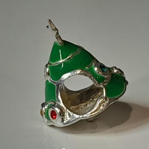 Vintage Sterling Silver Charm, Silver Charm Bracelet Charm, Christmas Tree 1.5cm