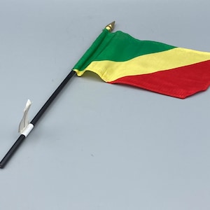 Republic of Congo Vintage Decorative Flag, Length 27cm