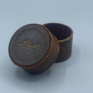 Bella vera pelle, scatola di immagazzinaggio borchie, Made in England