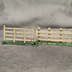 Pair of Vintage Lead Fence, Lead Toys, Cherilea Toys - made in England