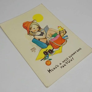 Mabel Lucie Attwell Picture Postcard, text on reverse