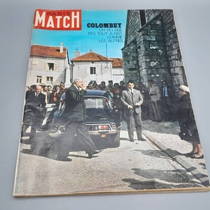 Paris Match, Numero 1066, 11 Ottobre 1969 - Rivista Vintage, Grande